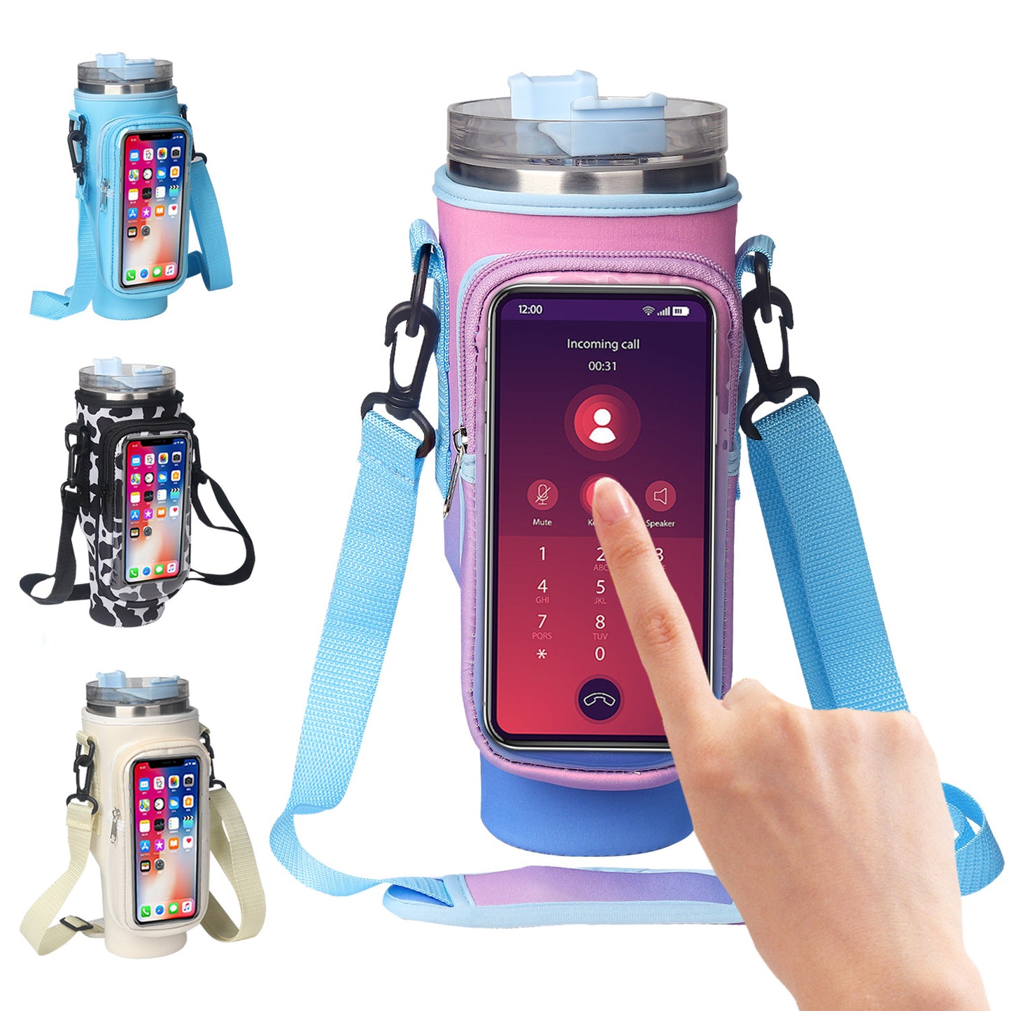 40oz Cup Cover Transparent Touch Screen