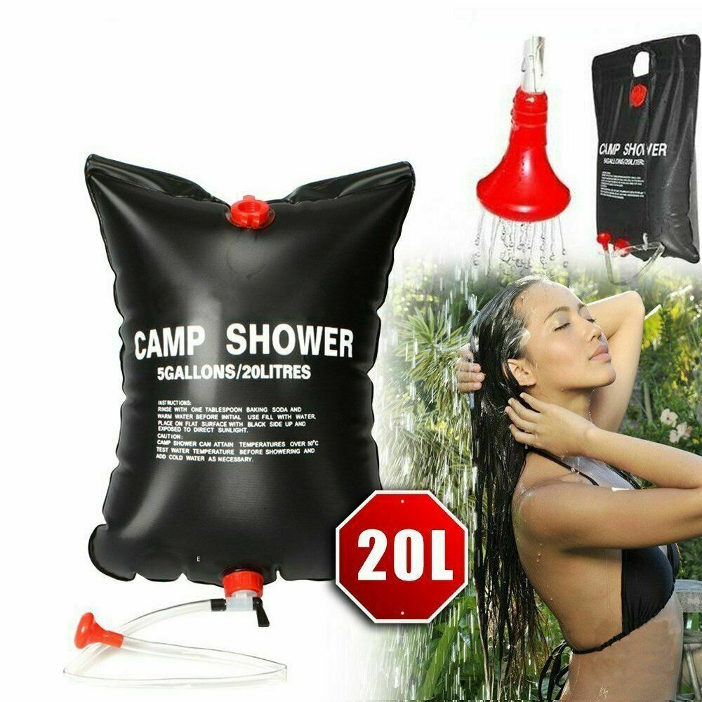 Portable Camping Shower Heating Bath Bag Travel