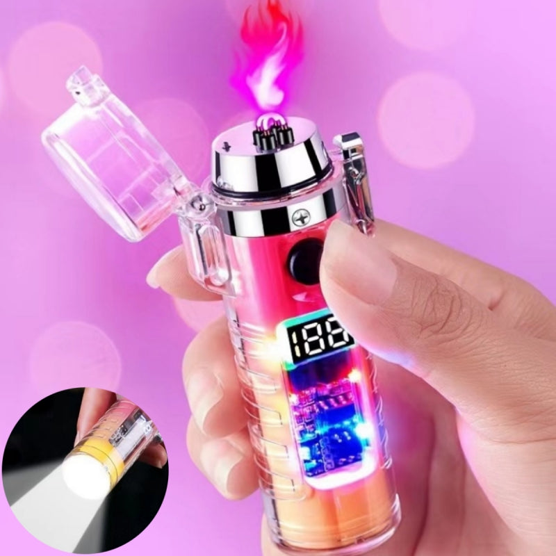 Transparent Shell LED Light Illumination Lighter