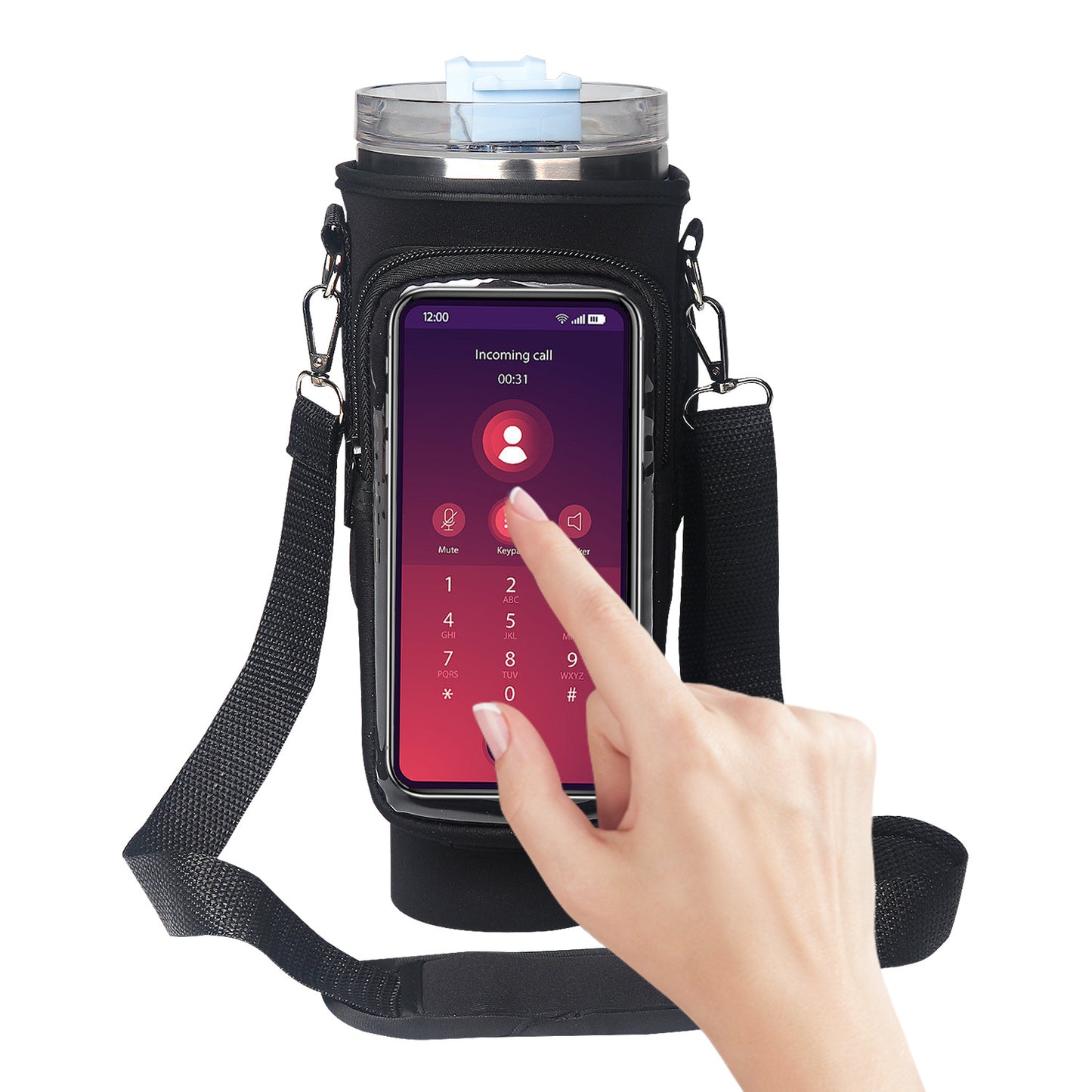 40oz Cup Cover Transparent Touch Screen