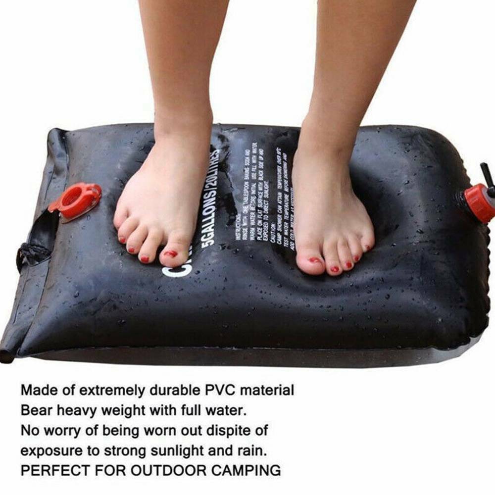 Portable Camping Shower Heating Bath Bag Travel