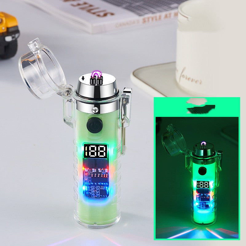 Transparent Shell LED Light Illumination Lighter