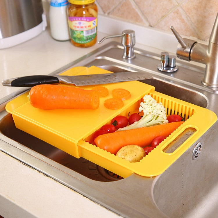 Multifunction Kitchen Chopping Blocks Sinks Drain Basket Cutting Board